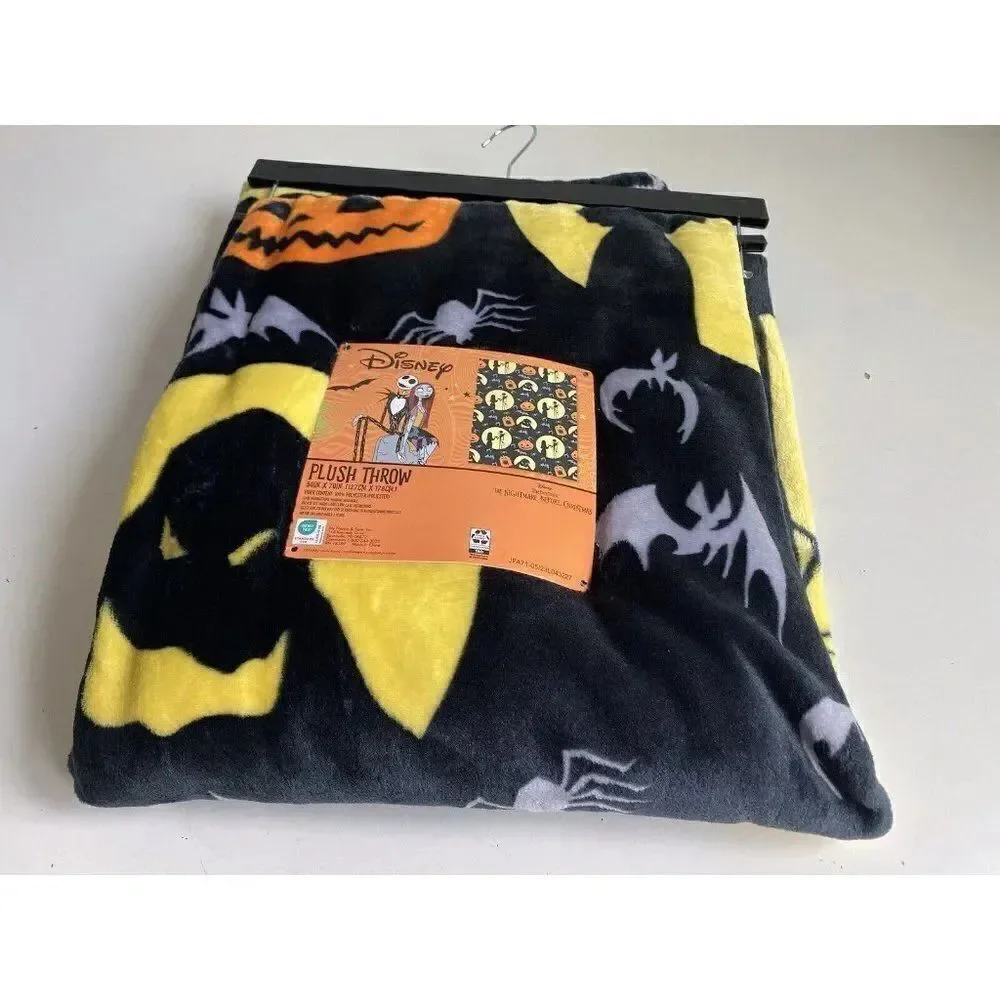Nightmare Before‎ Christmas Plush Throw Blanket 50X70” Jack Oogie Sally NEW